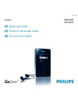 Preview for 1 page of Philips 30GB-JUKEBOX HDD6330 - Quick Start Manual