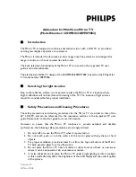 Philips 30MW9002 Install Manual preview