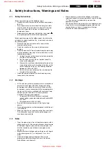 Preview for 5 page of Philips 32FD9944/01S Service Manual