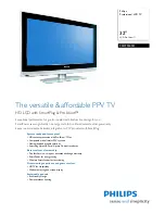 Preview for 1 page of Philips 32HF5545D Specifications