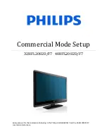 Philips 32HFL2082D Setup Manual preview