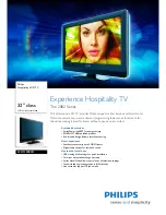 Philips 32HFL2082D Specifications предпросмотр