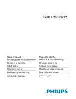 Предварительный просмотр 1 страницы Philips 32HFL2839T/12 User Manual