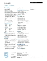 Preview for 3 page of Philips 32HFL4441D Specifications