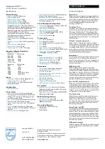 Preview for 2 page of Philips 32HFL5460D Specification Sheet