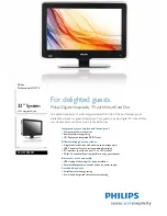 Preview for 1 page of Philips 32HFL5850D Brochure