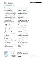 Preview for 3 page of Philips 32HFL5860 Specifications