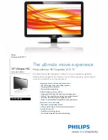 Philips 32HFL5870D Brochure preview