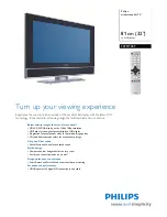 Preview for 1 page of Philips 32PF1700T Specification Sheet