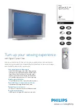 Предварительный просмотр 1 страницы Philips 32PF5411 Brochure