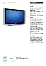 Предварительный просмотр 3 страницы Philips 32PF7520D Brochure