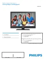 Philips 32PFL1507 User Manual preview