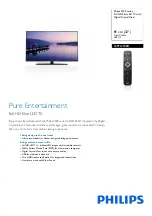 Предварительный просмотр 1 страницы Philips 32PFL3188H/12 Quick Manual