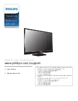 Philips 32PFL3501 User Manual preview