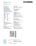 Preview for 3 page of Philips 32PFL3506 Specifications