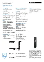 Preview for 3 page of Philips 32PFL4007H Specifications