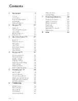 Preview for 2 page of Philips 32PFL4007T User Manual