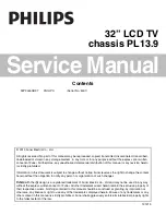 Philips 32PFL4508 Service Manual preview