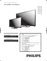 Philips 32PFL4609 User Manual preview