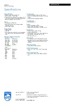 Preview for 3 page of Philips 32PFL5237 Specifications