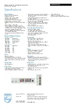 Preview for 3 page of Philips 32PFL5312 Specifications