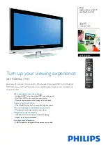 Preview for 1 page of Philips 32PFL5322D - 32" LCD TV Quick Manual