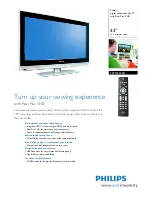 Philips 32PFL5322D - 32" LCD TV Specifications preview