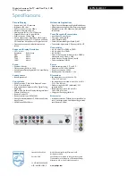 Preview for 3 page of Philips 32PFL5322D - 32" LCD TV Specifications