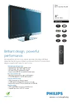 Philips 32PFL5403H Specifications предпросмотр