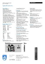 Preview for 3 page of Philips 32PFL5404 Specifications