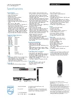 Preview for 3 page of Philips 32PFL5405H Specifications