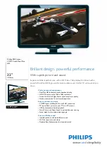 Philips 32PFL5409 Brochure & Specs preview