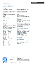 Preview for 3 page of Philips 32PFL5578/V7 Specifications