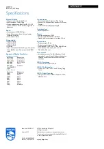 Preview for 3 page of Philips 32PFL5637 Specifications