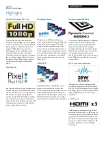 Preview for 2 page of Philips 32PFL6357 Specifications