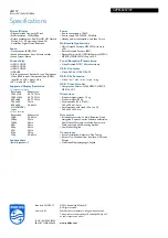 Preview for 3 page of Philips 32PFL6357 Specifications