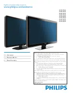 Philips 32PFL6704D - 32" LCD TV User Manual preview