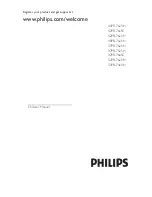 Preview for 1 page of Philips 32PFL74X5H Manual