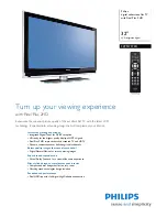 Preview for 1 page of Philips 32PFL7572D - annexe 2 Brochure