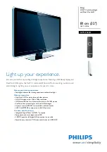 Preview for 1 page of Philips 32PFL7603H Specifications