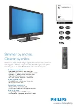 Preview for 1 page of Philips 32PFL7782D Specifications