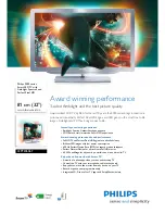 Предварительный просмотр 1 страницы Philips 32PFL9606T Brochure