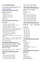 Preview for 3 page of Philips 32PFS5823/12 Service Manual