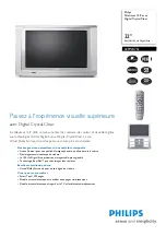 Предварительный просмотр 1 страницы Philips 32PW8751 (French) Specifications