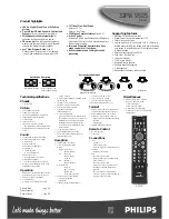 Preview for 2 page of Philips 32PW9505 Product Highlights