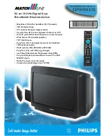 Предварительный просмотр 1 страницы Philips 32PW9513/12 (Dutch) Specifications