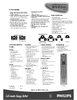 Предварительный просмотр 2 страницы Philips 32PW9525 Specifications