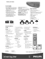 Предварительный просмотр 7 страницы Philips 32PW9545 - annexe 1 Specifications