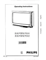 Philips 32PW978A Operating Instructions Manual предпросмотр