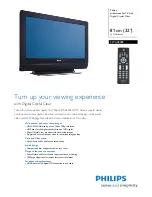 Philips 32TA2800S Specifications preview